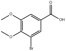 5-溴-3,4-二甲氧基苯甲酸 结构式