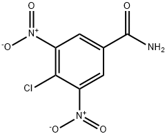 4-クロロ-3,5-ジニトロベンズアミド 化学構造式