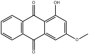 1-Hydroxy-3-methoxy-9,10-anthraquinone Structure