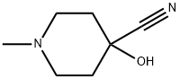 1-METHYL-4-HYDROXY-PIPERIDINE-4-CARBONITRILE Struktur
