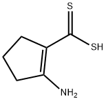 2-Aminocyclopentene-1-carbodithioic acid Structure