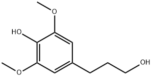 2,6-ジメトキシ-4-(3-ヒドロキシプロピル)フェノール 化学構造式