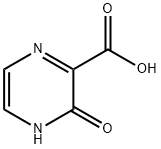 2-ヒドロキシ-3-ピラジンカルボン酸 化学構造式