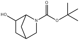 6-ヒドロキシ-2-アザビシクロ[2.2.1]ヘプタン-2-カルボン酸TERT-ブチル 化学構造式