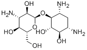 6-O-(3-アミノ-3-デオキシ-α-D-グルコピラノシル)-2-デオキシ-D-ストレプタミン 化学構造式