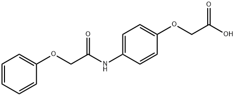 N-(phenoxyacetyl)-4-aminophenoxyacetic acid 结构式