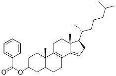 3-benzoyloxycholesta-8,14-diene 结构式