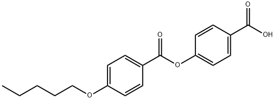 4-CARBOXYLPHENYL-4'-PENTOXYBENZOATE 化学構造式