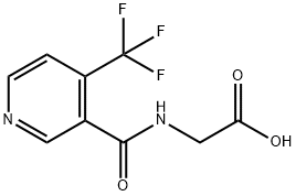 N-[[4-(三氟甲基)-3-吡啶]羰基]-甘氨酸,207502-65-6,结构式