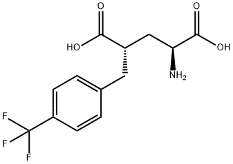 (4S)-4-(4-TRIFLUOROMETHYL-BENZYL)-L-GLUTAMIC ACID
 Struktur