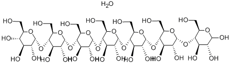 マルトヘプタオース 水和物 化学構造式