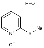 2-mercaptopyridine n-oxide sodium salt hydrate Structure