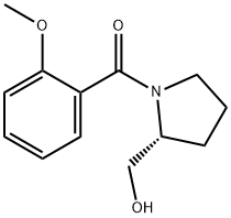 (R)-(+)-1-(2-甲氧基苯甲酰)-2-吡咯烷甲醇 结构式