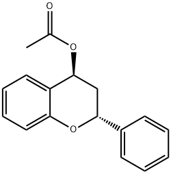 trans-Flavan-4-ol acetate 结构式