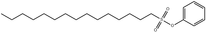 1-Pentadecanesulfonic acid phenyl ester Structure