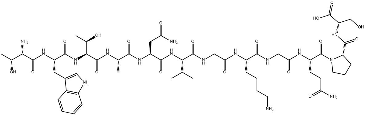 THROMBIN (B 147-158) (HUMAN), 207553-42-2, 结构式