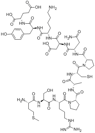 H-MET-SER-ARG-PRO-ALA-CYS-PRO-ASN-ASP-LYS-TYR-GLU-OH, 207553-92-2, 结构式