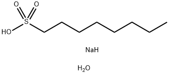 1-OCTANESULFONIC ACID, SODIUM SALT, MONOHYDRATE Structure