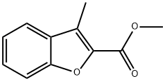 3-メチルベンゾフラン-2-カルボン酸メチル 化学構造式