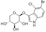 5-BROMO-4-CHLORO-3-INDOXYL-BETA-D-XYLOPYRANOSIDE Struktur