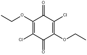 2,5-Dichloro-3,6-diethoxy-1,4-benzoquinone 结构式