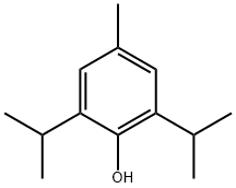 2,6-二异丙基-4-甲基苯酚 结构式