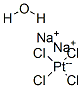 SODIUM TETRACHLOROPLATINATE(II) HYDRATE Struktur