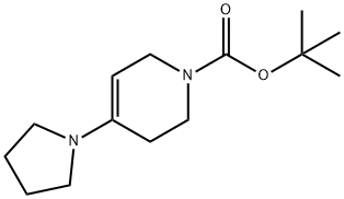 1-BOC-4-(1-PYRROLIDINYL)-3,6-DIHYDRO-2H-PYRIDINE 化学構造式