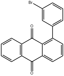 1-(3-Bromophenyl)-9,10-anthraquinone 结构式