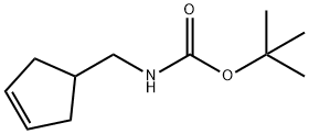 Carbamic acid, (3-cyclopenten-1-ylmethyl)-, 1,1-dimethylethyl ester (9CI) Structure