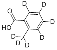 邻甲基苯甲酸-环-D4-甲基-D3, 207742-73-2, 结构式