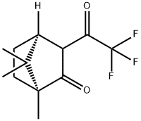 (−)-3-(トリフルオロアセチル)カンファー 化学構造式