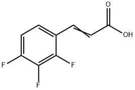 2,3,4-トリフルオロけい皮酸 化学構造式