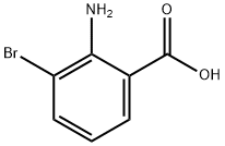 2-アミノ-3-ブロモ安息香酸 化学構造式