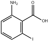 2-アミノ-6-ヨード安息香酸 化学構造式