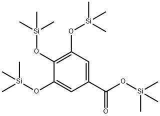 3,4,5-Tris(trimethylsilyloxy)benzoic acid trimethylsilyl ester 结构式