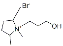 Pyrrolidinium, 1-(3-hydroxypropyl)-1,2,5-trimethyl-, bromide 结构式