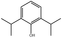 2,6-ジイソプロピルフェノール 化学構造式