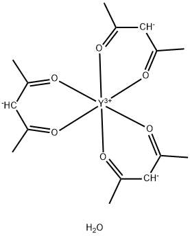 TRIS(ACETYLACETONATO)YTTRIUM N-HYDRATE Struktur