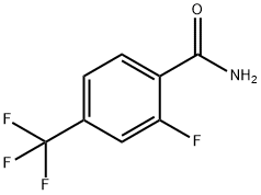 2-氟-4-(三氟甲基)苯甲酰胺 结构式