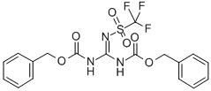 2-(三氟甲基磺酰基)-1,3-双(苄氧羰基)胍, 207857-19-0, 结构式