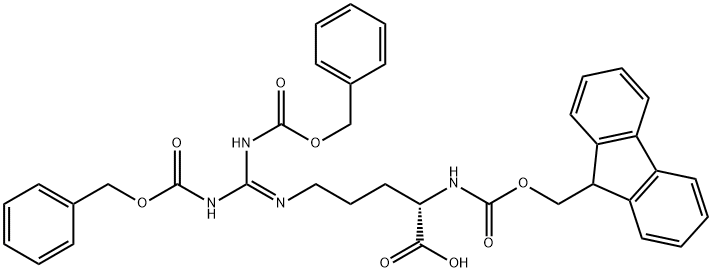 N-芴甲氧羰基-N,N'-二苄氧羰基-L-精氨酸,207857-35-0,结构式