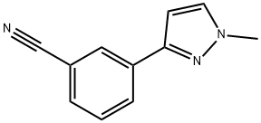 3-(1-Methyl-1H-pyrazol-3-yl)benzonitrile Struktur