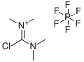 クロロ-N,N,N′,N′-テトラメチルホルムアミジニウム ヘキサフルオロホスファート 化学構造式