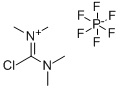 CHLORO-N,N,N',N'-TETRAMETHYLFORMAMIDINIUM HEXAFLUOROPHOSPHATE Struktur