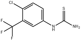 (4-CHLORO-3-TRIFLUOROMETHYL)PHENYLTHIOUREA Structure