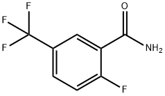 2-フルオロ-5-(トリフルオロメチル)ベンズアミド 化学構造式