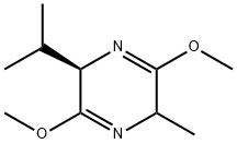 (2R,5SR)-(-)-2,5-Dihydro-3,6-dimethoxy-2-isopropyl-5-methylpyrazine Structure