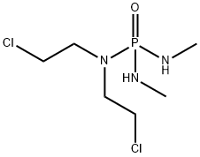 [ビス(2-クロロエチル)アミノ]ビス(メチルアミノ)ホスフィンオキシド 化学構造式