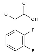 2,3-DIFLUOROMANDELIC ACID Structure